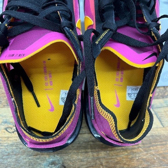 Nike Waffle One Active Fuchsia University Gold Black DA7995-600 Mens Size 8.5 - Picture 7 of 9